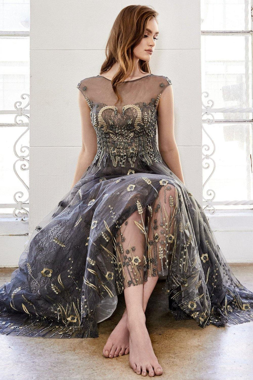 Charcoal Andrea & Leo CDA0981 Long Formal Dress Prom for $429.99 – The ...