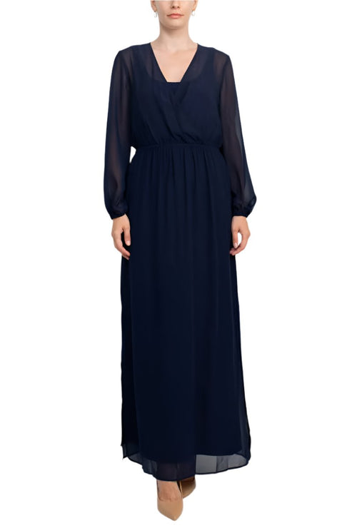 Adrianna Papell AP1D104303 Long Sleeve Evening Formal Dress