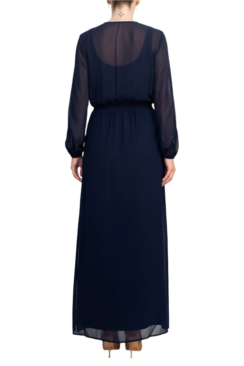 Adrianna Papell AP1D104303 Long Sleeve Evening Formal Dress