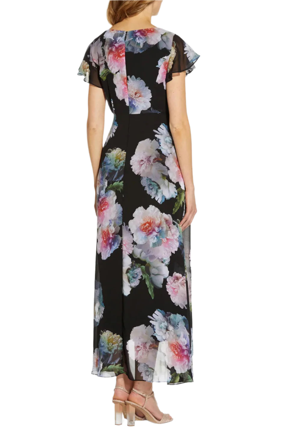 Adrianna Papell AP1D104440 Long Formal Printed Overlay Jumpsuit