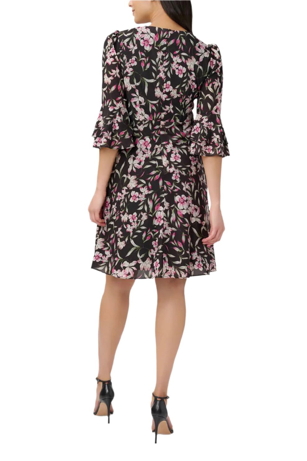 Adrianna Papell AP1D104622 Short Cocktail Floral Print Dress