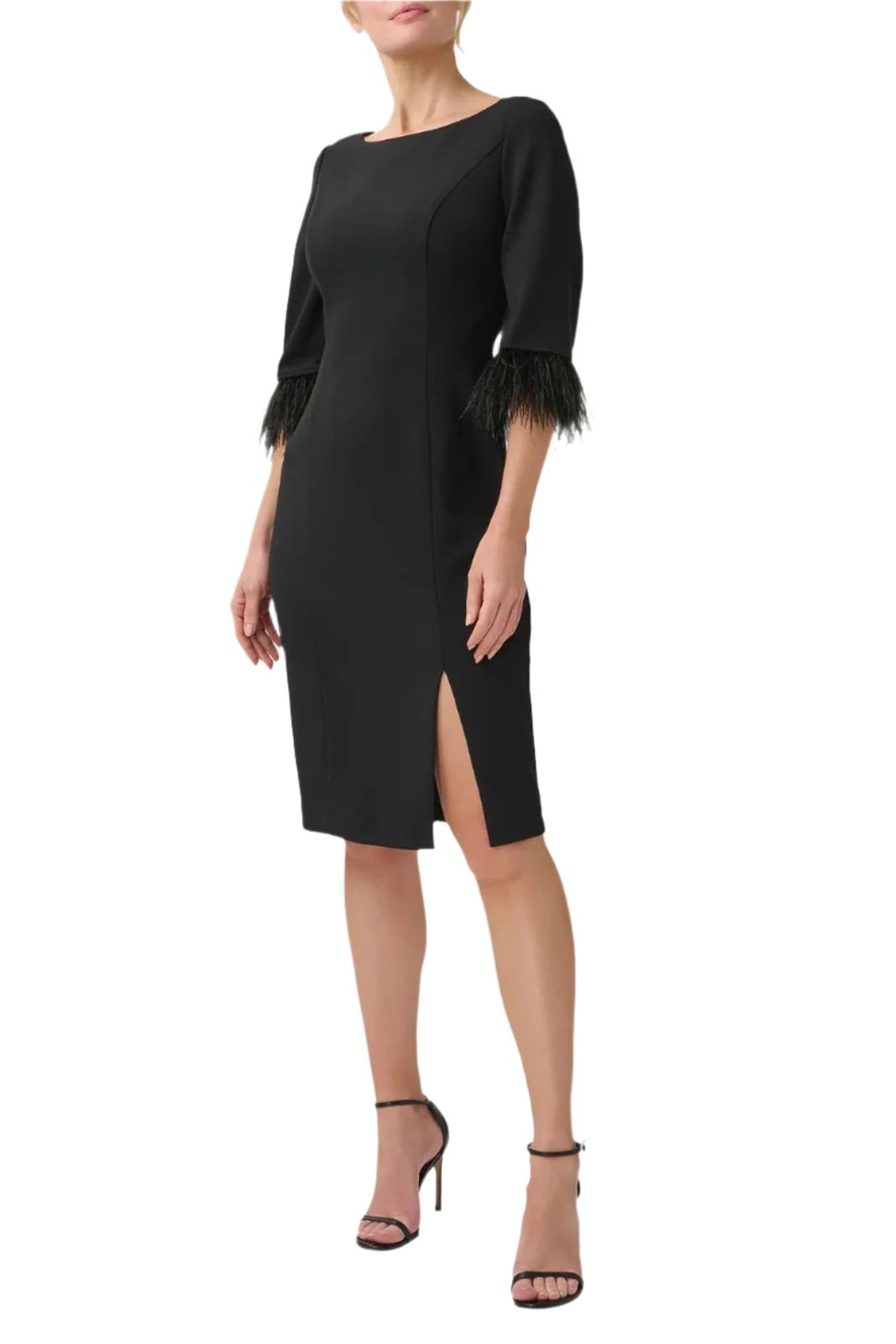 Adrianna Papell AP1D104892 P Short Cocktail Feather Petite Dress