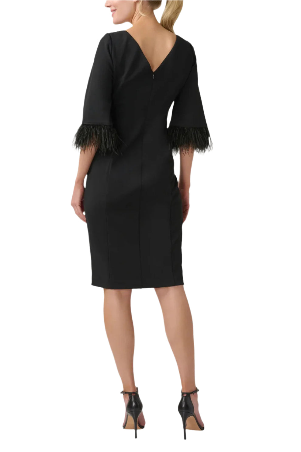 Adrianna Papell AP1D104892 P Short Cocktail Feather Petite Dress