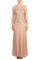 Formal Dresses Beaded Long Formal Sequin Evening Dress Rose Gold