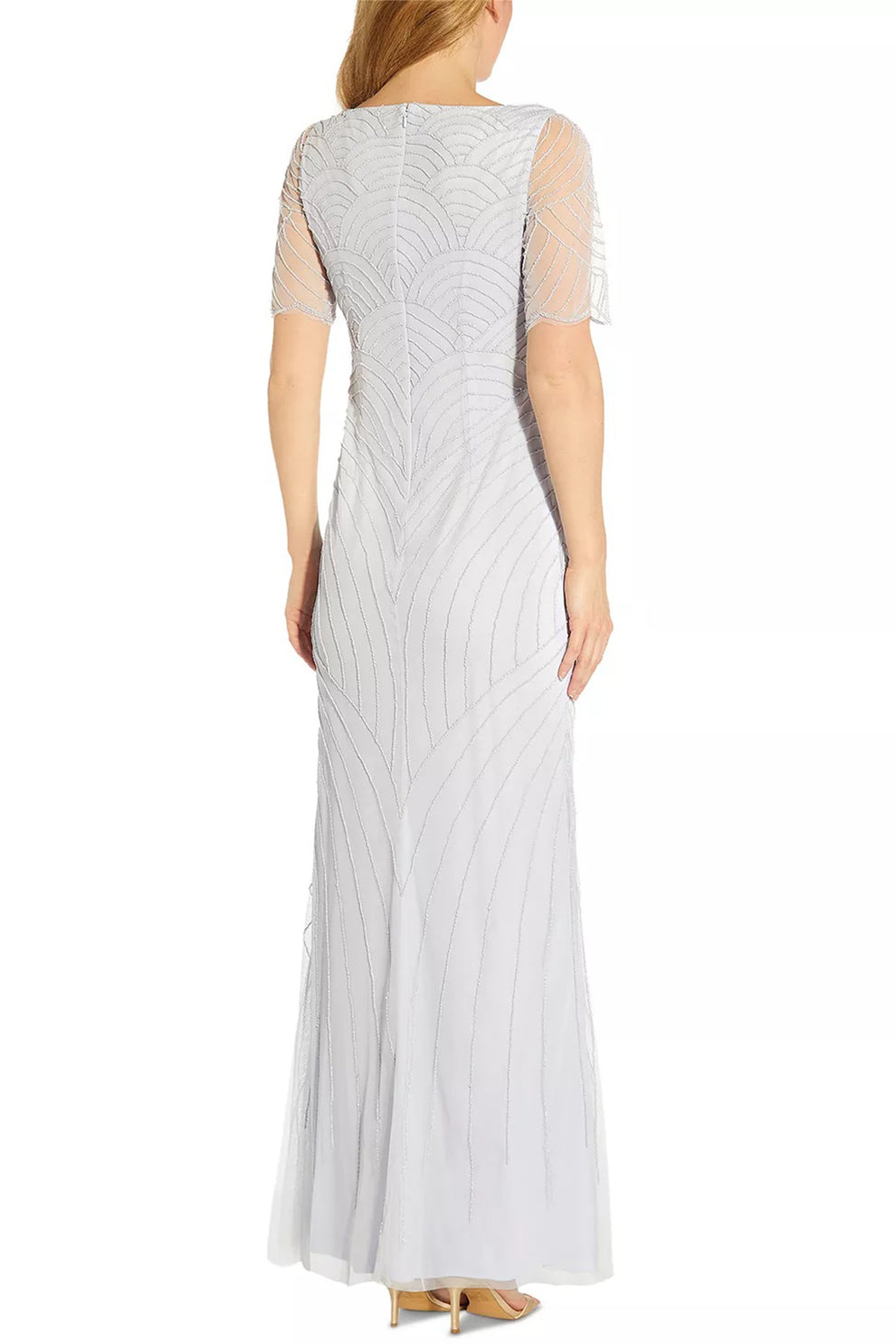 Adrianna Papell AP1E209642 Long Formal Beaded Evening Dress
