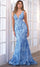 Prom Dresses Sequin Formal Prom Mermaid Long Dress Light Blue