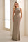 Formal Dresses Beaded Long Formal Evening Dress Taupe