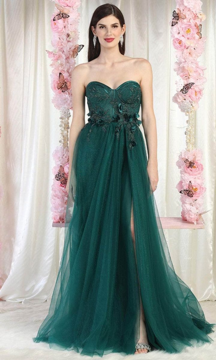 Sweetheart Floor-Length Tulle Prom A-Line May Queen 1961