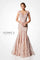 Formal Dresses Long Mother of the Bride  Formal Beaded Lace Dress Pink Topaz