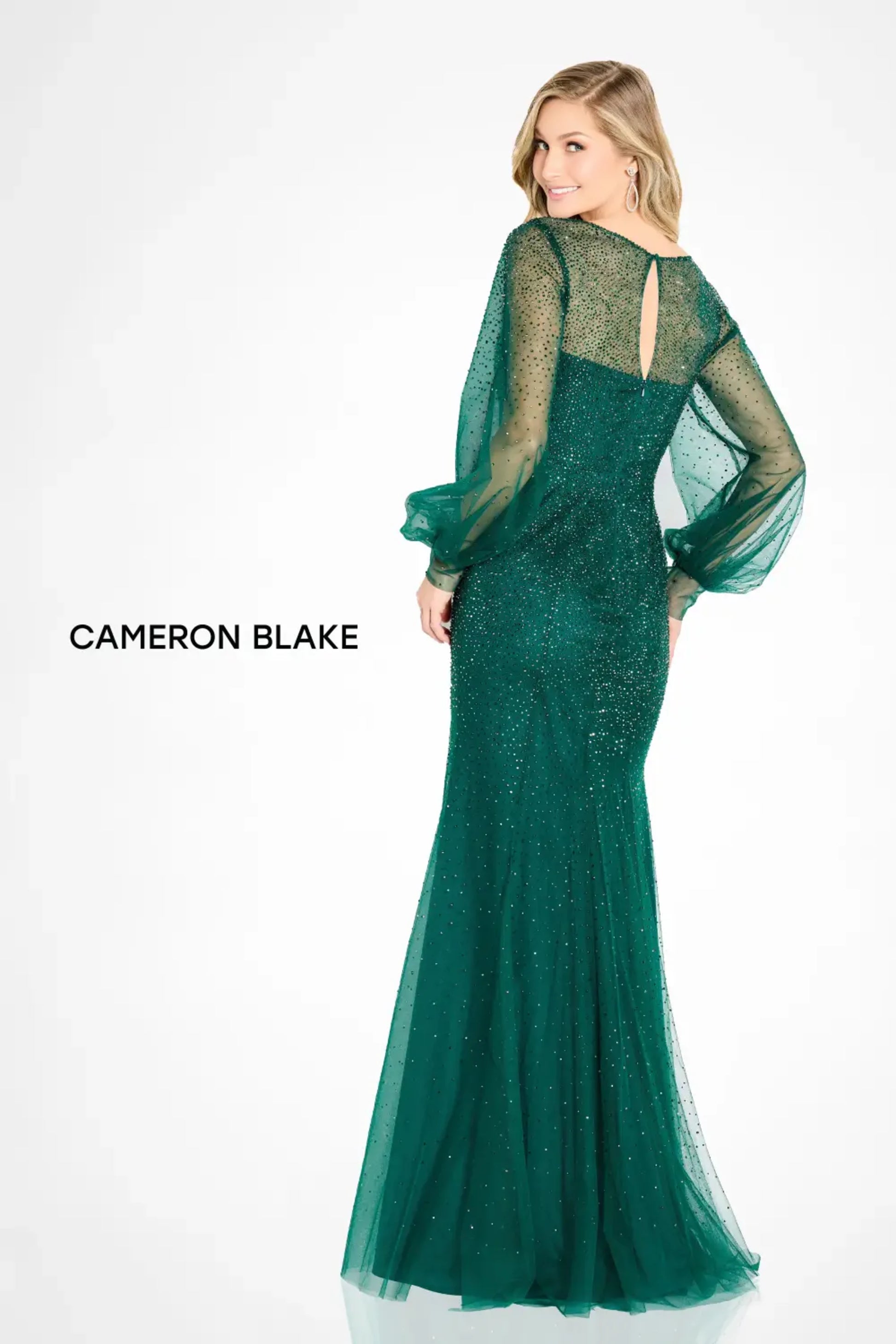 Cameron Blake CB754 Glitter Long Formal Mother of the Bride Dress