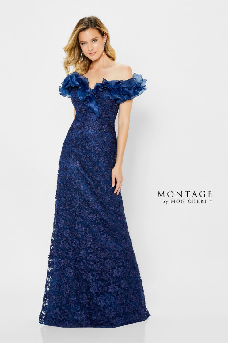 Montage 119931 Long Ruffle Formal Evening Dress