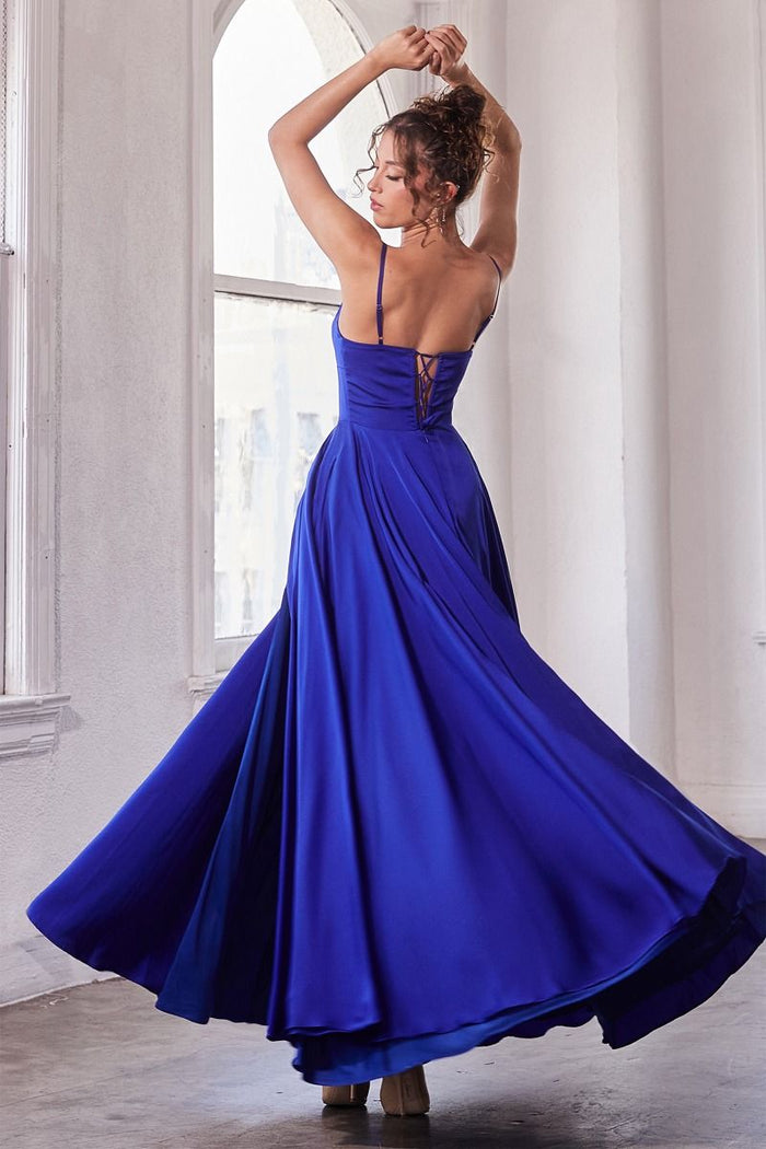Prom Dresses A Line Long Formal Prom Dress Royal