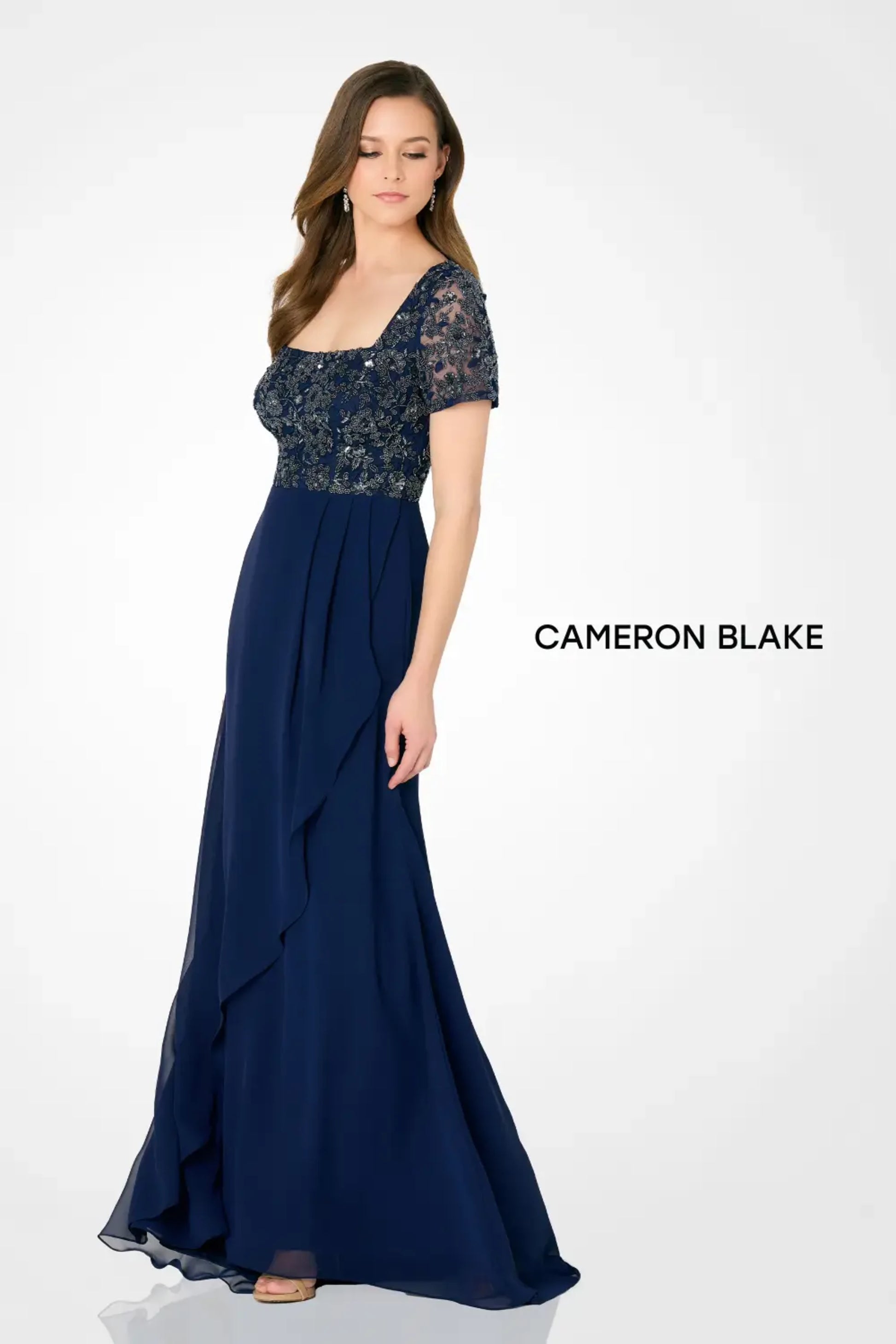 Cameron Blake CB794 Long A Line Mother of the Bride Dress