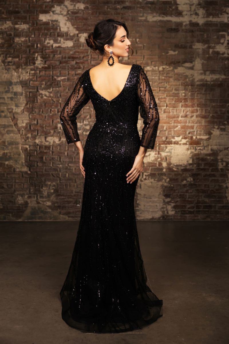 Sweetheart Floor-Length Sequin Evening Gown Sheath May Queen RQ8174