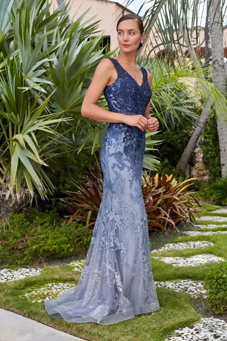 Montage 122903 Long Lace evening Formal Dress