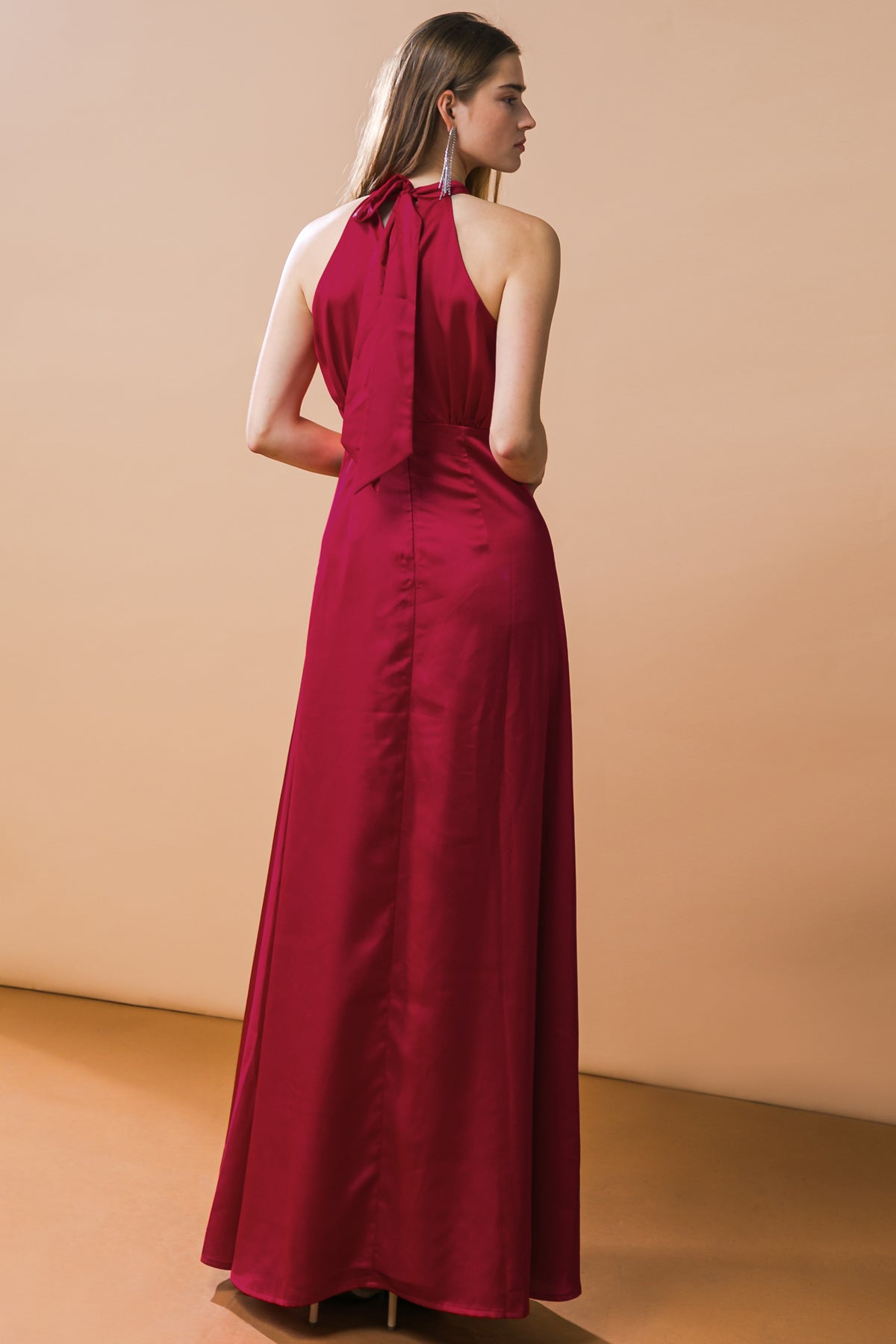 Formal Dresses Long Prom A Line Formal Dress Flying Tomato ID19191 Burgundy