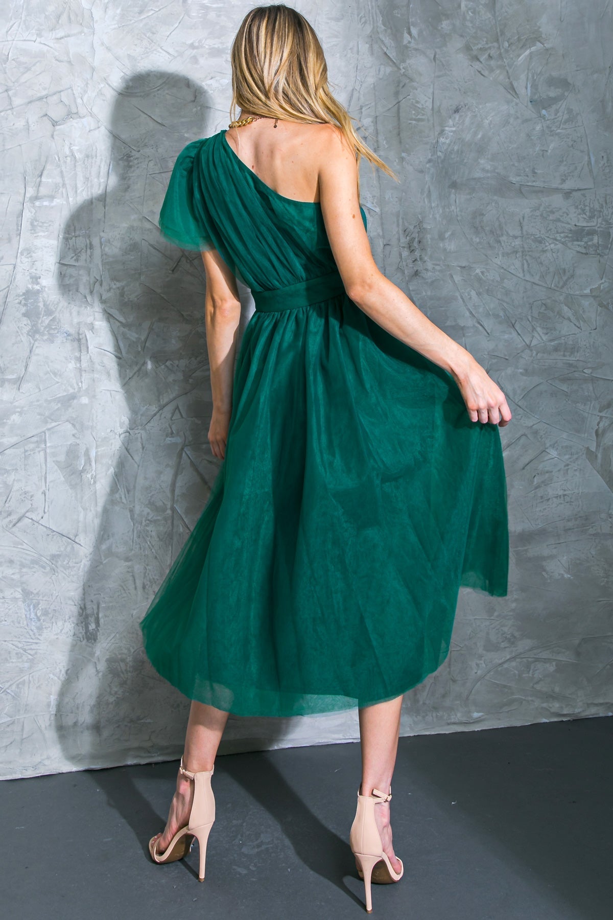 Cocktail Dresses Midi A Line Formal Cocktail Dress Flying Tomato ID20288 Emerald