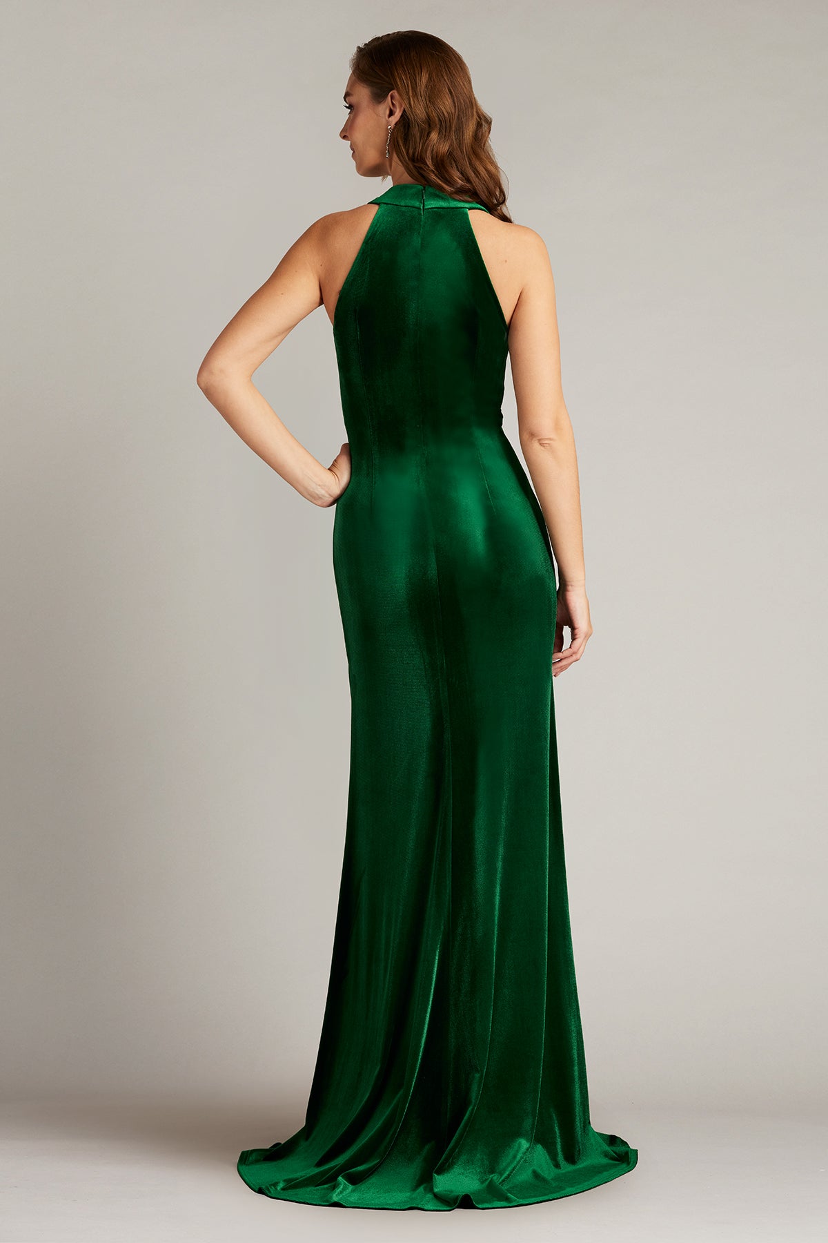 Tadashi Shoji BAL23433L Velvet Long Formal Evening Dress