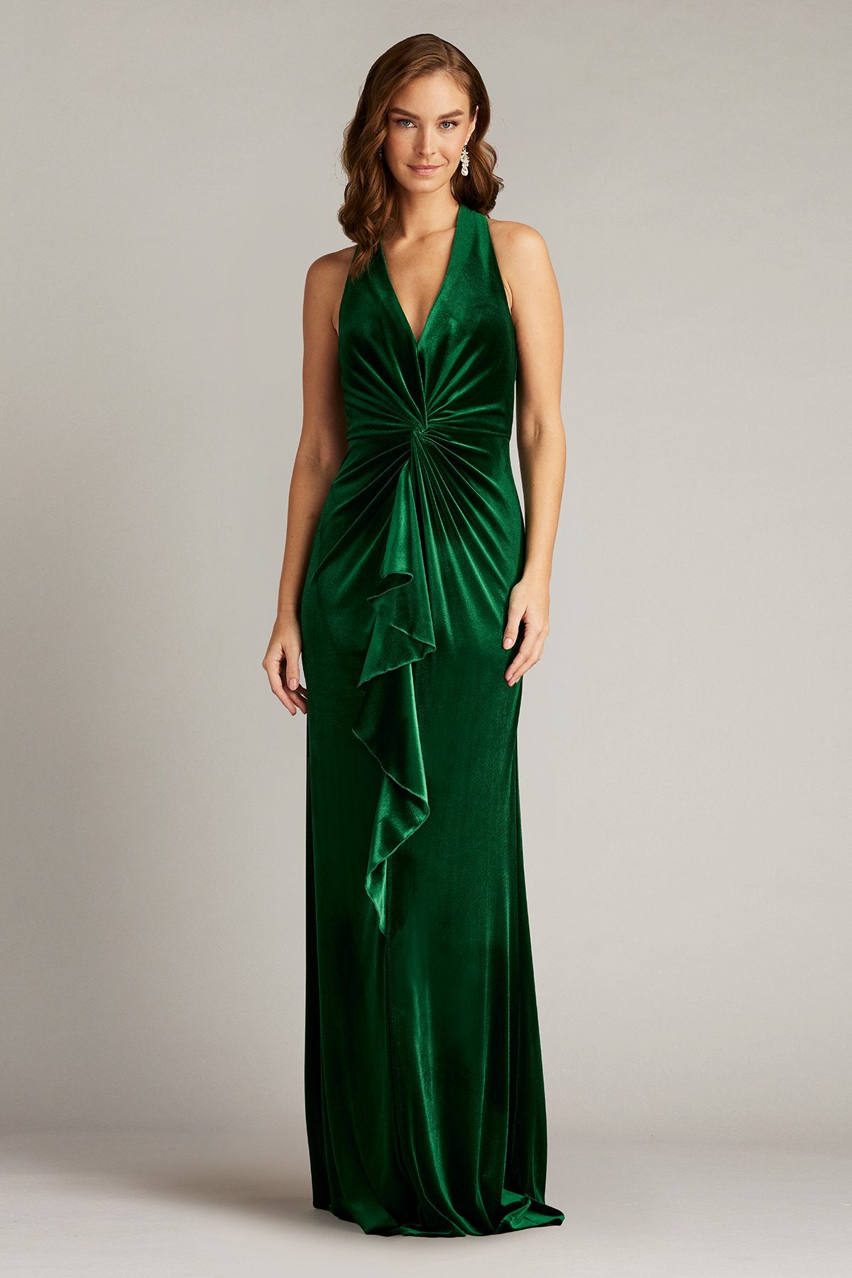 Tadashi Shoji BAL23433L Velvet Long Formal Evening Dress