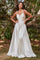 LaDivine BD104W Ravishing Cowl A-Line Satin Wedding Gown