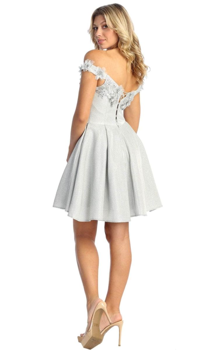 Off-the-Shoulder Mini/Short Tulle Cocktail A-Line May Queen 1906