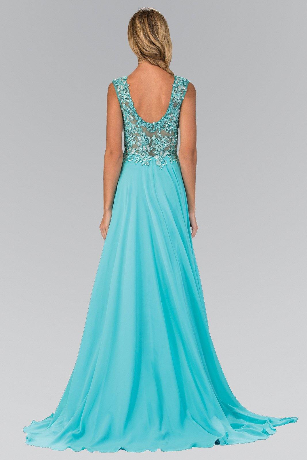 Hot Pink Bead Embellished Chiffon Long Prom Dress for $158.99 – The