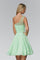 Beaded Asymmetric Prom Short Dress Homecoming - The Dress Outlet Elizabeth K