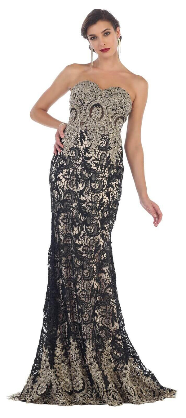 Beaded Evening Long Formal Prom Dress