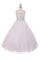 Beaded Gown with Shrug Flower Girl Dress - The Dress Outlet Cinderella Couture
