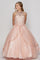 Beaded Halter Style Long Gown Flower Girl Dress - The Dress Outlet Cinderella Couture