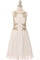 Beaded Sequin Short Dress Flower Girl - The Dress Outlet Cinderella Couture