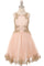 Beaded Sequin Short Flower Girl Dress - The Dress Outlet Cinderella Couture