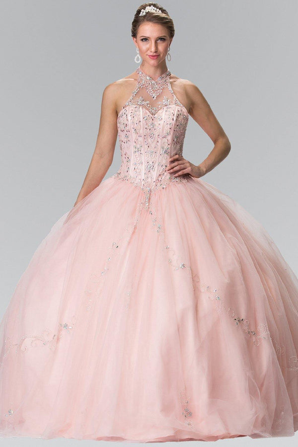 Beads Embellished Qunceneara Long Dress