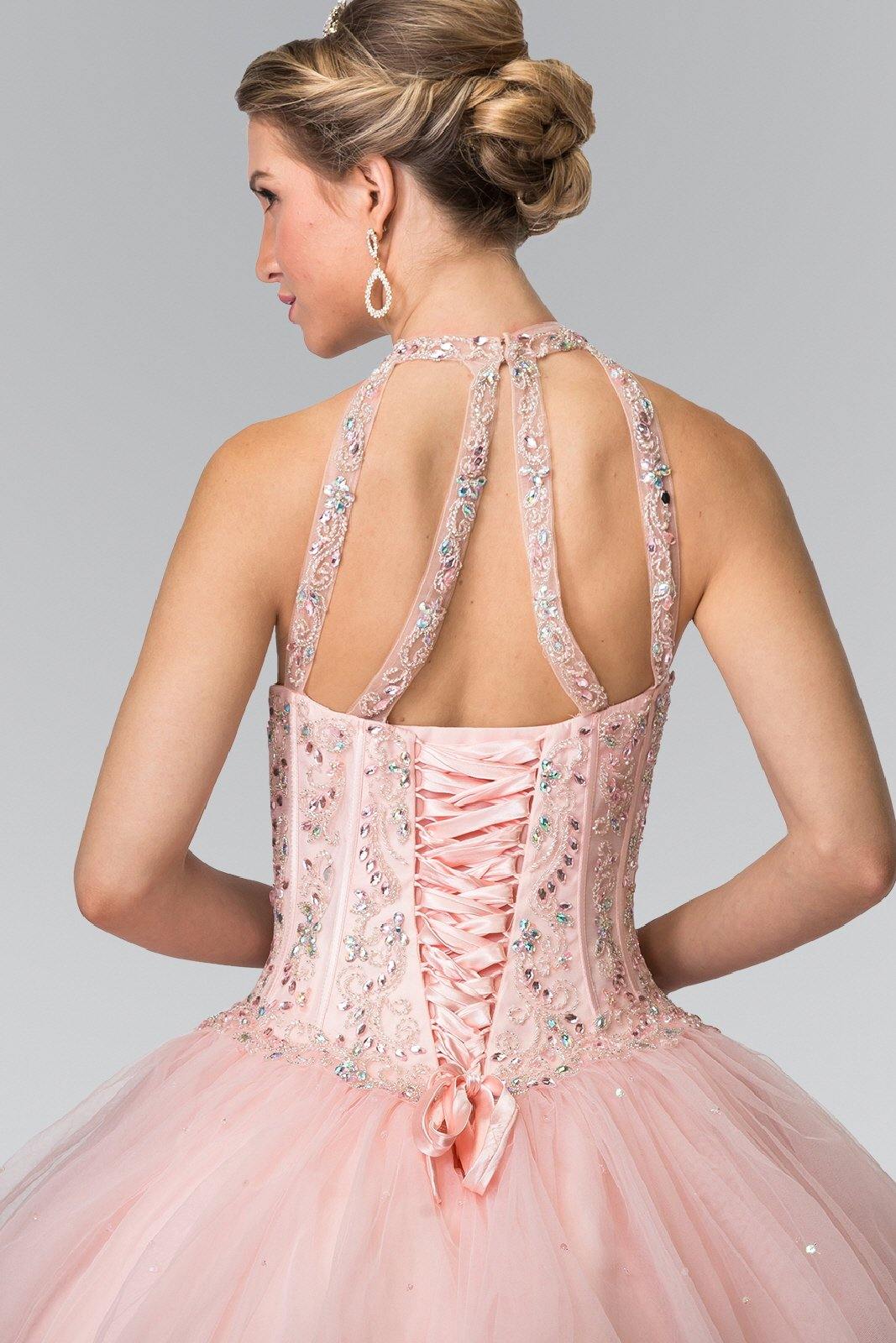 Beads Embellished Qunceneara Long Dress