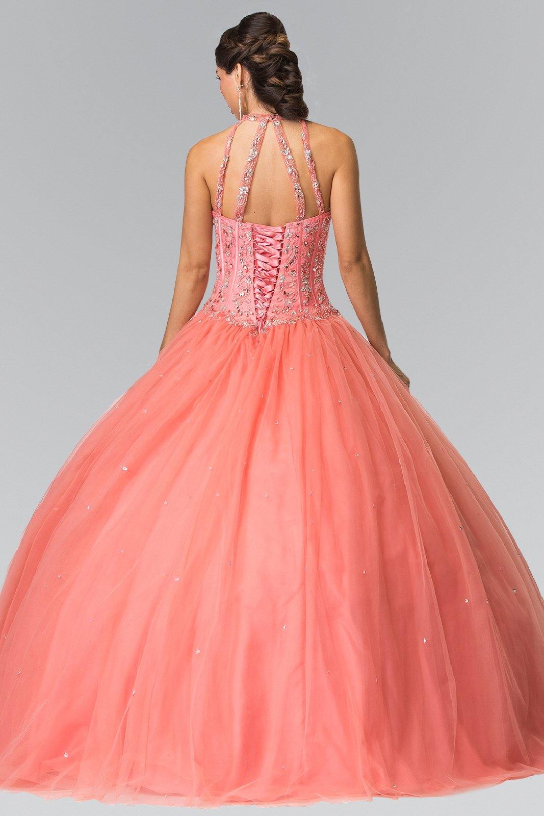 Beads Embellished Qunceneara Long Dress