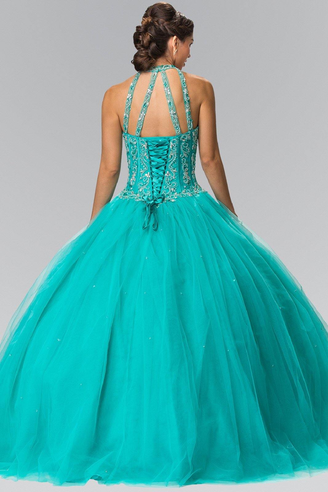 Beads Embellished Qunceneara Long Dress