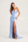 Prom Dresses Halter Formal Long Mermaid Prom Dress Periwinkle