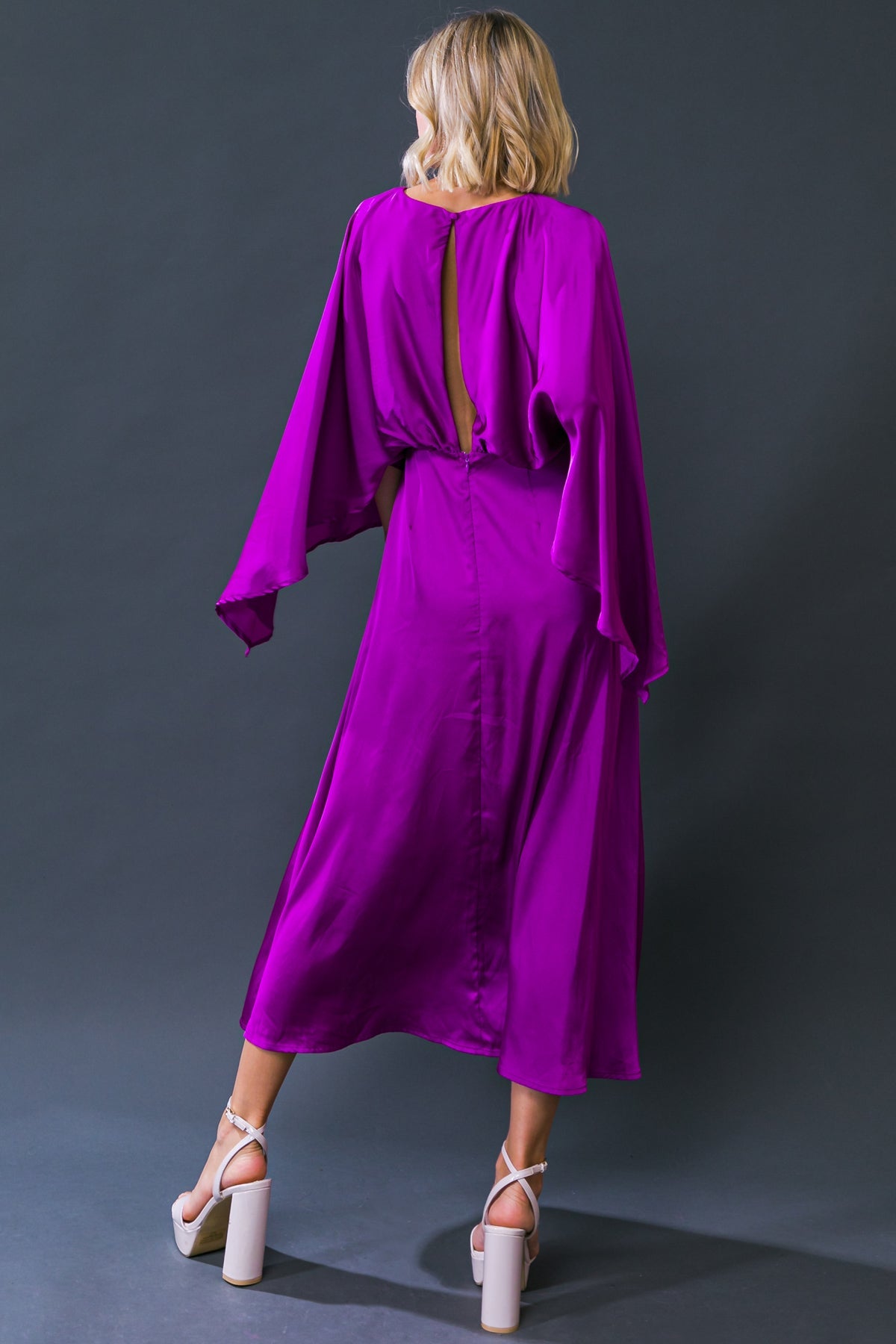Cocktail Dresses Tea Length Cocktail Formal Dress Flying Tomato ID20435 Orchid