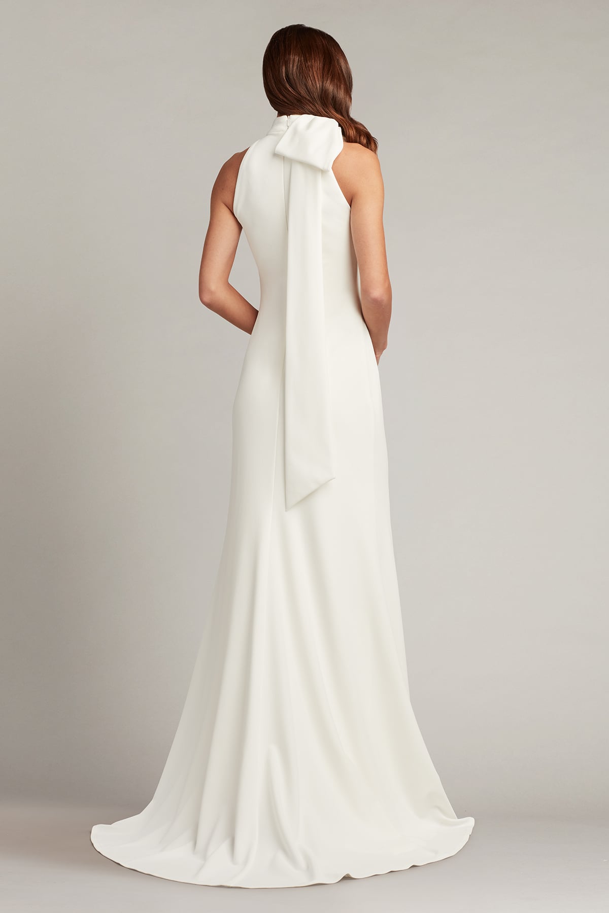 Wedding Dresses Wedding Long A Line Dress Tadashi Shoji BOS18852LXBR Ivory