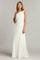 Wedding Dresses Simple Long Bridal Pleated Wedding Dress Ivory