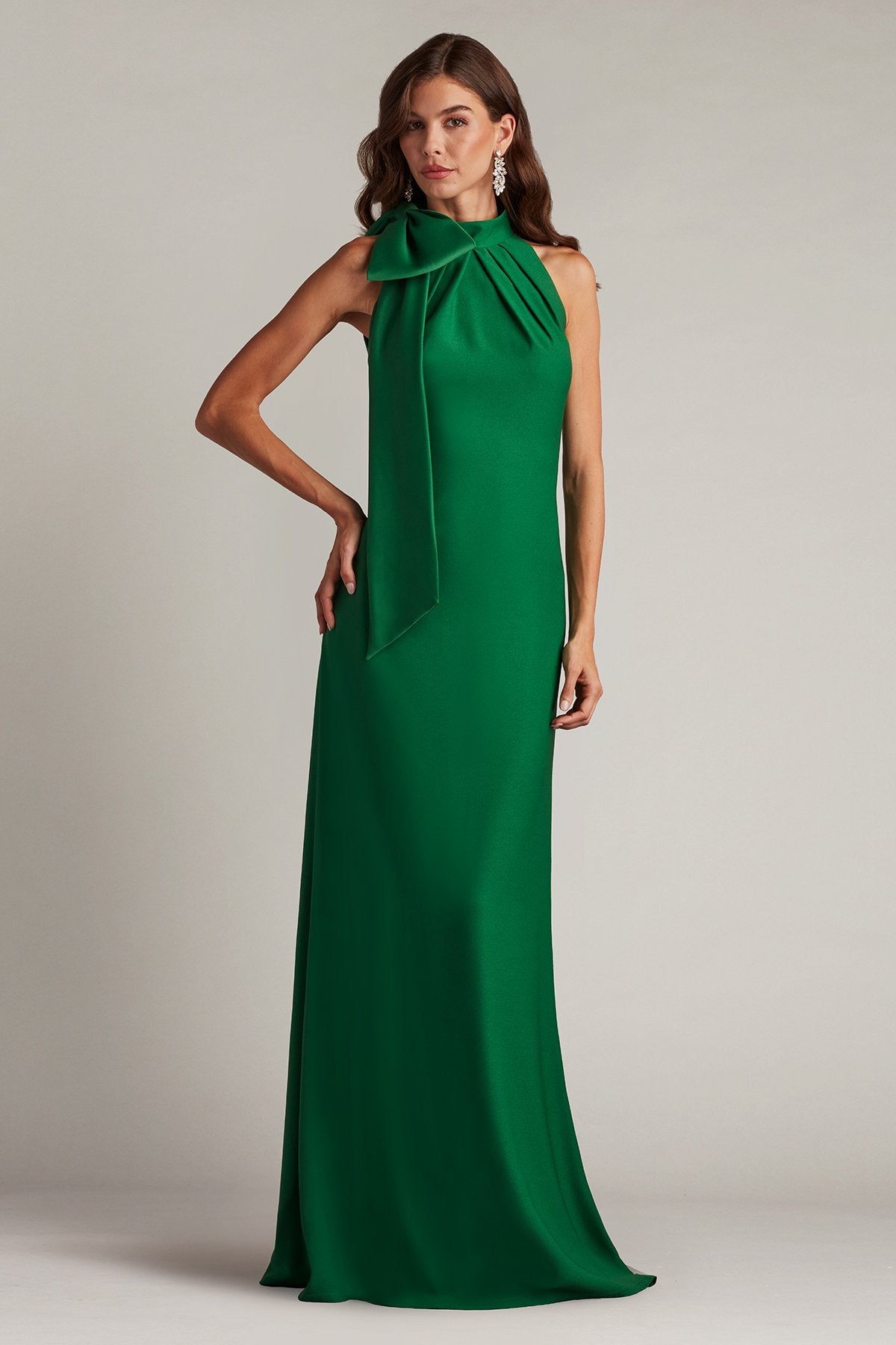 Tadashi Shoji BOS23521L Long Bow Formal Evening Dress