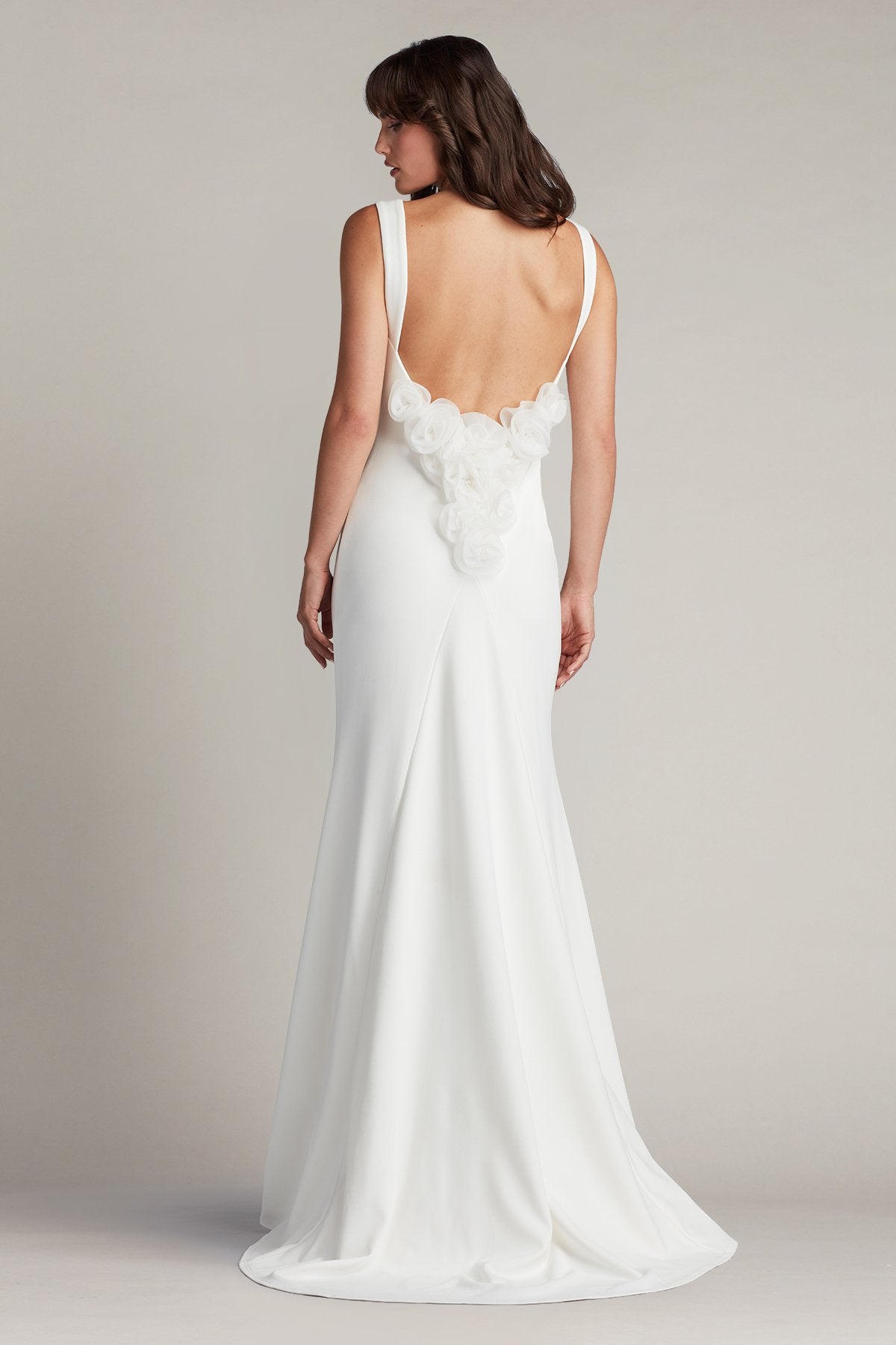 Tadashi Shoji BOS25328L Long Mermaid Wedding Dress