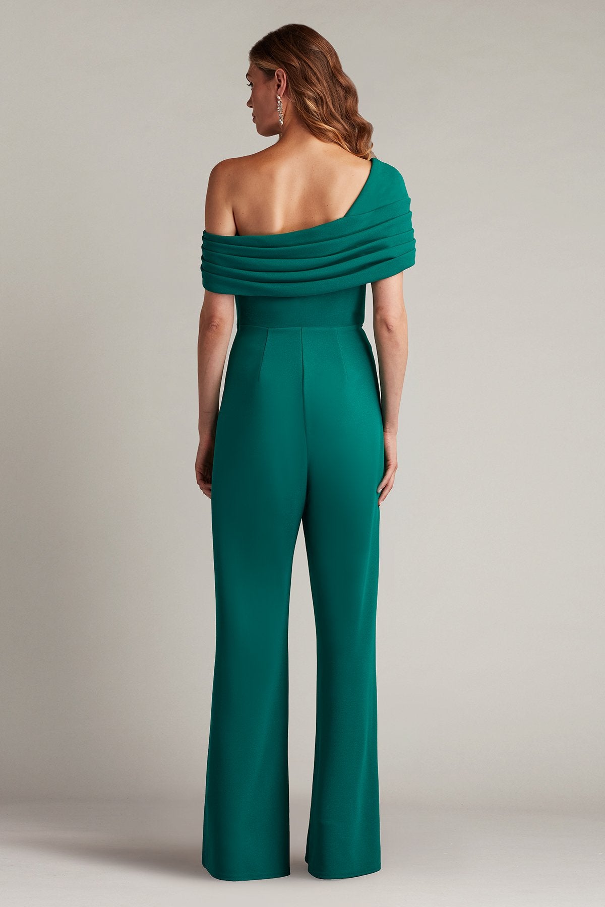 Tadashi Shoji BOS24107Y Long Formal Pleated Jumpsuit