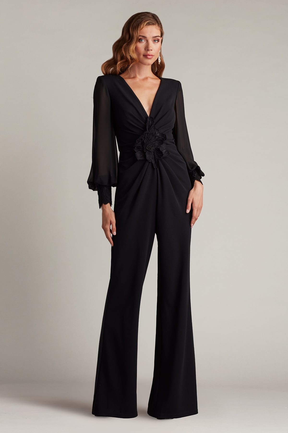 Jumpsuit Long Sleeve Formal Jumpsuit Black