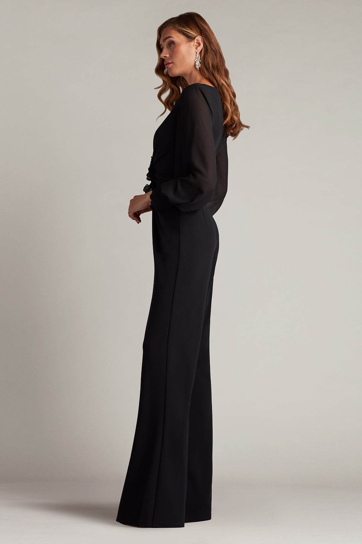 Jumpsuit Long Sleeve Formal Jumpsuit Black