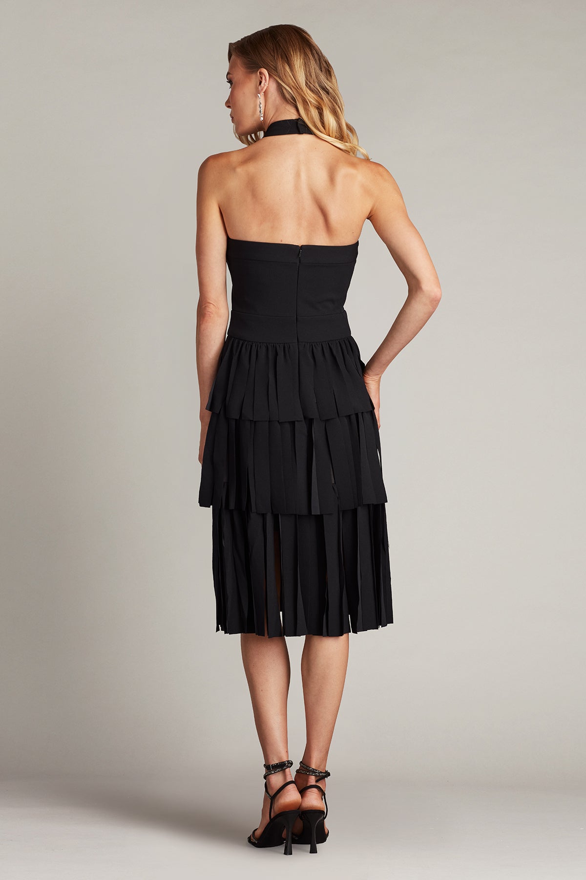Homecoming Dresses Short Homecoming Knee Length Fringe Dress Black
