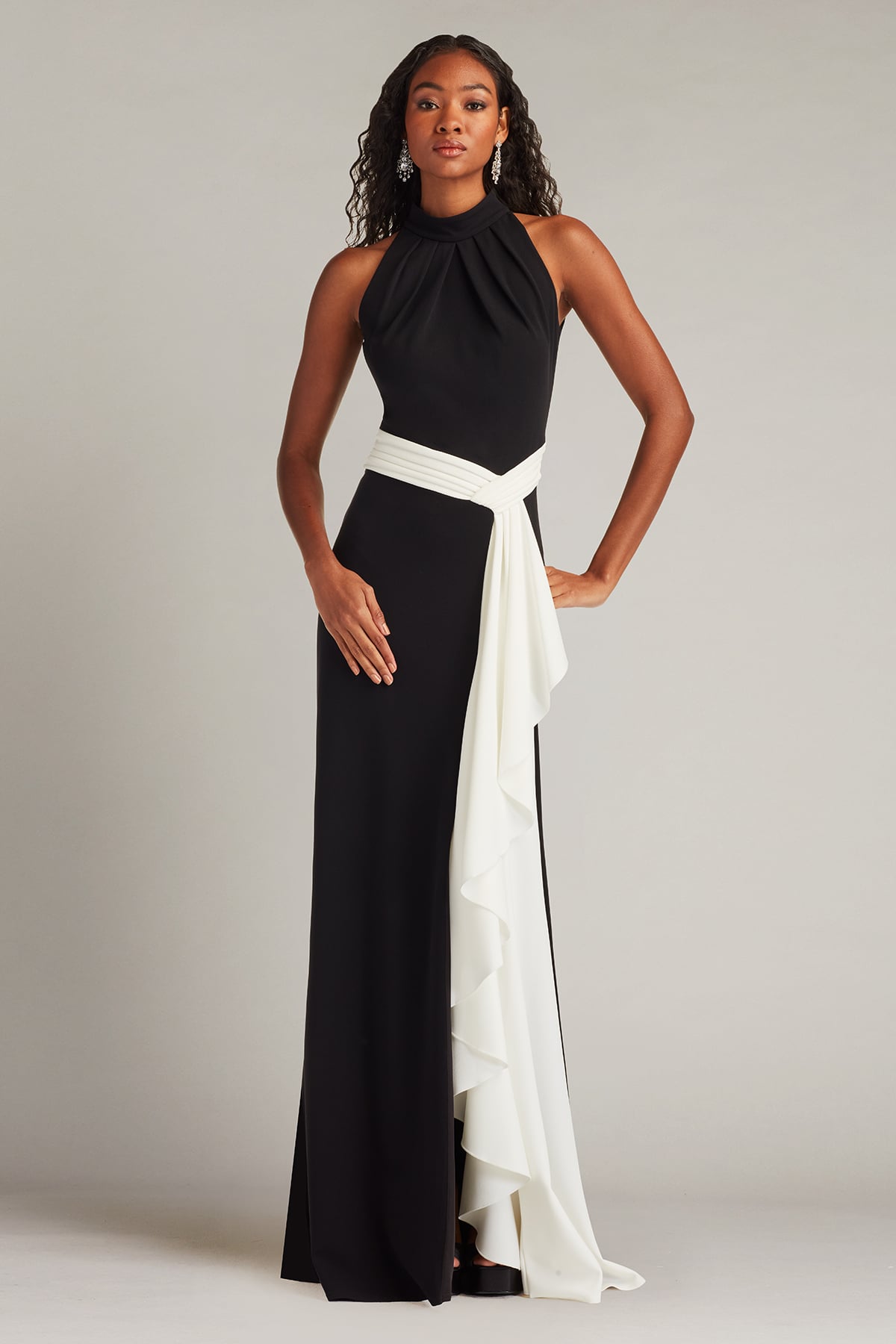 Formal Dresses Evening Long Formal Prom Dress Black/Ivory