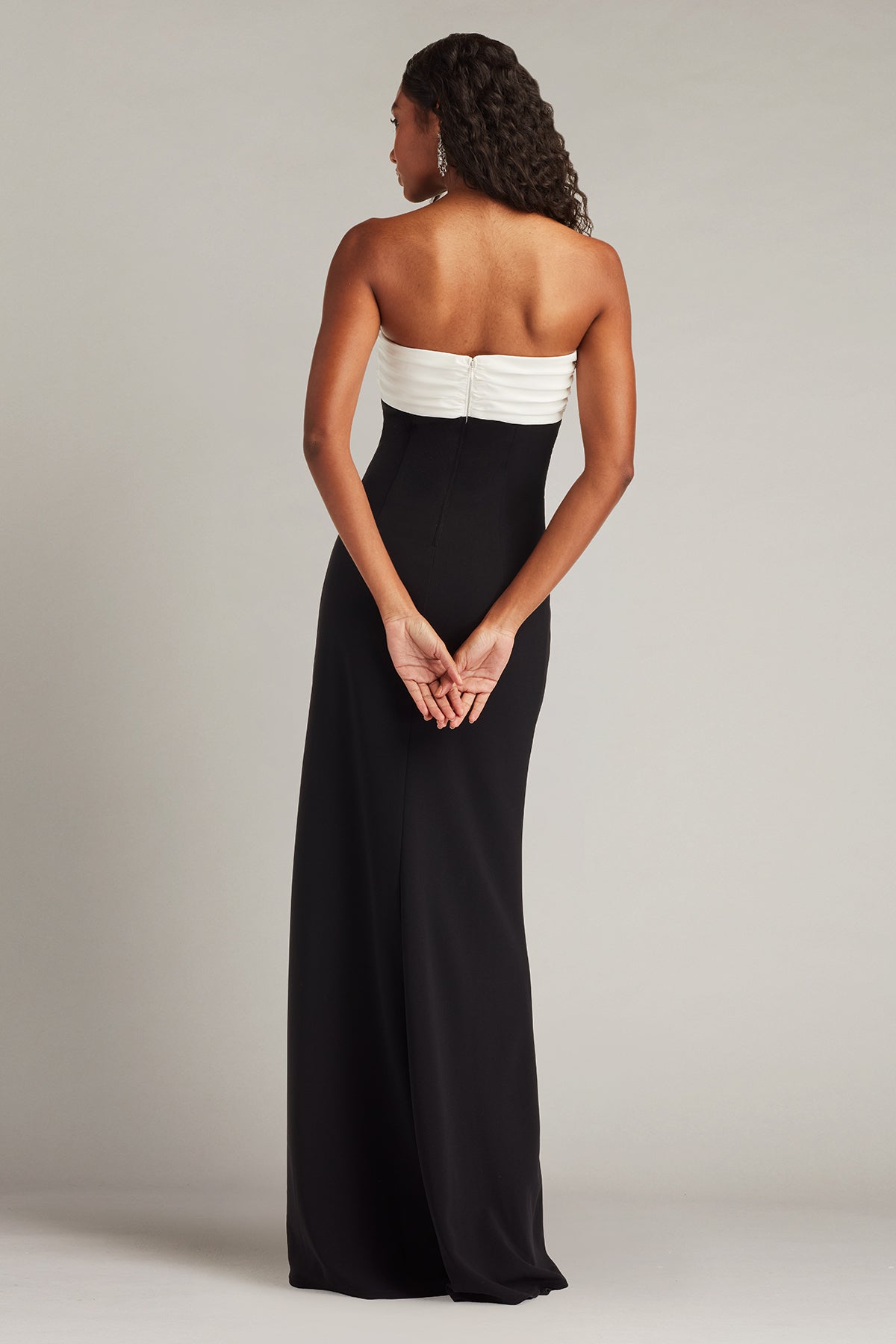 Formal Dresses Long Fitted Formal Prom Dress Tadashi Shoji BOS26006L Black/White