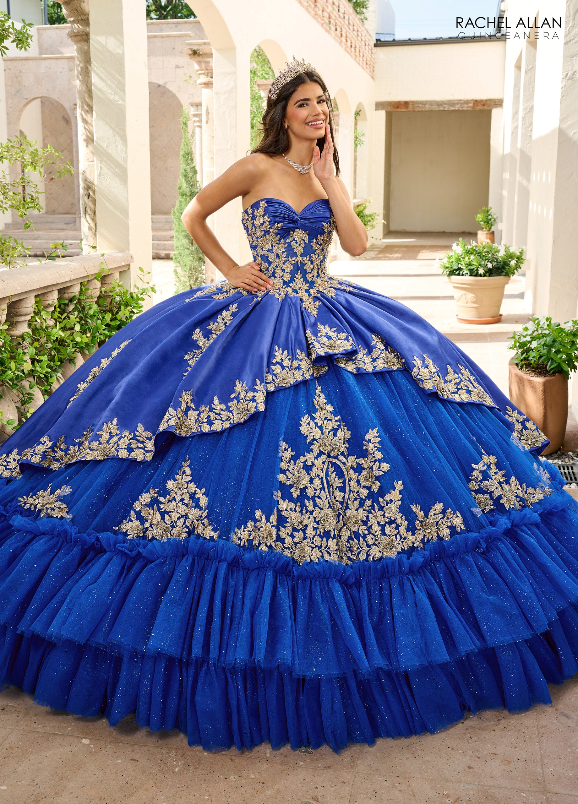 Rachel Allan RQ5010 Glitter Ball Gown Long Quinceanera Dress