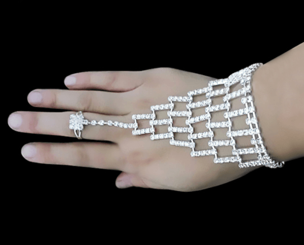 Bridal Wedding Bracelet Accessories Crystal Rhinestone - The Dress Outlet BL
